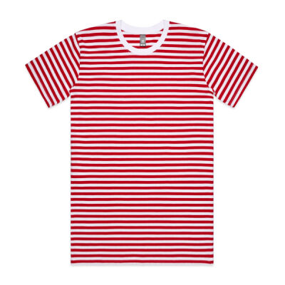 Red Stripe - MENS STAPLE STRIPE TEE - 5028 Thumbnail